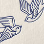 'Swallow Tattoo' Style Letterpress Card, thumbnail 3 of 3