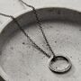 Personalised Men’s Quote Circle Necklace, thumbnail 2 of 7