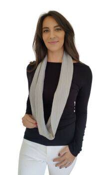 Personalised Pure Cashmere Unisex Snood Infinity Scarf, 10 of 12