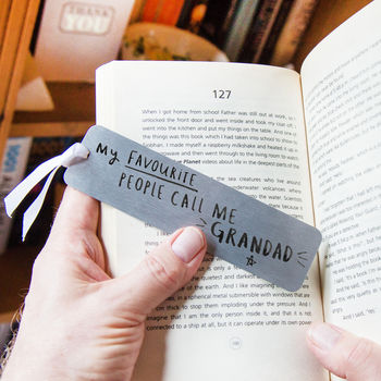 'My Favourite People Call Me Grandad' Bookmark, 3 of 11
