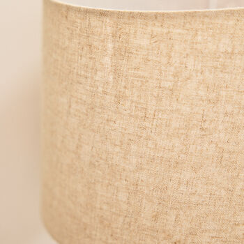Grey Ceramic Embossed Table Lamp, 4 of 4
