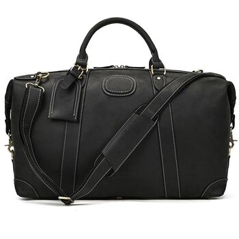 Genuine Leather Travel Bag For Travelling, 5 of 12