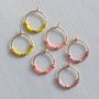 Petite Fair Trade And Neon Delica Hoops, thumbnail 3 of 10