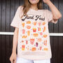 Junk Food Guide Women’s Graphic T Shirt, thumbnail 1 of 3