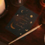 Moon And Back Celestial Love You Postcard, thumbnail 1 of 4