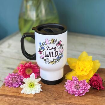 Stay Wild Floral Reusable Cup, 2 of 2