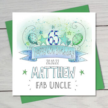 Happy 65th Birthday Card, 2 of 2