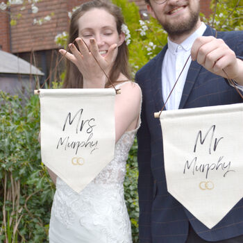 Personalised Wedding Chair Signs, 2 of 4
