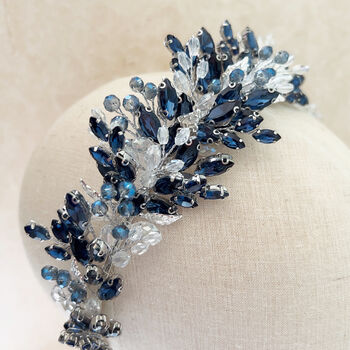 Navy Blue Crystal Crown, 5 of 5