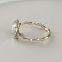 Twig Statement Ring With Rose Cut Blue Green Amethyst, thumbnail 2 of 6