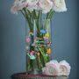 Personalised Teacher Doodles Glass Flower Vase, thumbnail 1 of 3