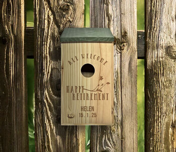 Happy Retirement Bird Box, 2 of 6