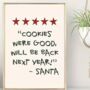 Personalised Santa’s Thank You Note Hand Made Print, thumbnail 2 of 5