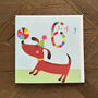 Dog And Ball 6th Birthday Card, thumbnail 3 of 5