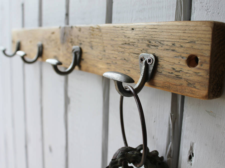 Reclaimed Wood Mini Bowler Hat And Coat Hook By MöA Design