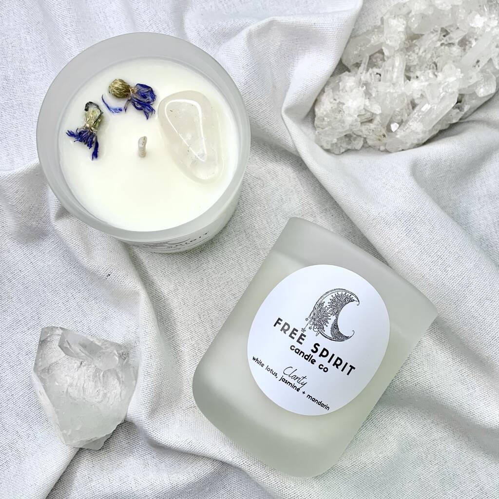 Clarity Crystal Candle Infused With Clear Quartz By When I Was a Kid