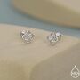Sterling Silver Celtic Knot 16g Flat Back Stud Earrings UK, thumbnail 1 of 12