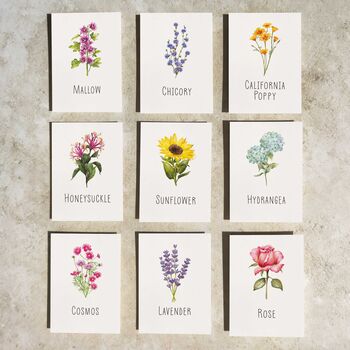 Wildflower Floral Table Name Card, 11 of 13