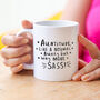 'Auntitude Like A Normal Aunty But With More Sass' Mug, thumbnail 2 of 6