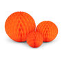 Honeycomb Ball Trio Bright Orange, thumbnail 1 of 4