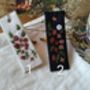 Hand Embroidered Flower On Linen Bookmark, thumbnail 10 of 11