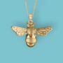 Bumble Bee Necklace In 18ct Gold Plated Sterling Silver, thumbnail 2 of 12