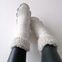 Merino Wool Elastic High Socks, thumbnail 2 of 7