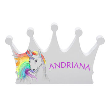 Personalised Princess Crown For Shelf Or Hanging, 2 of 2