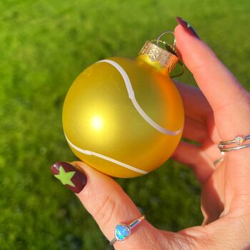 Christmas Tennis Ball Hanging Decoration, 2 of 2