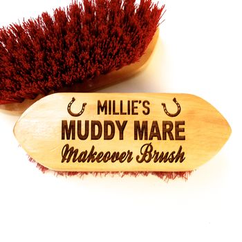 Personalised Muddy Mare Dandy Brush, 3 of 3
