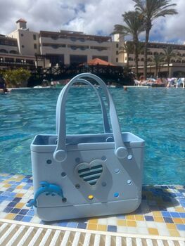 Compact, Cute Croc Bag Tote Handbag, 4 of 11