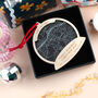 Personalised Family Memories Snow Globe Map Christmas Bauble, thumbnail 2 of 3