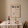 You And Me Retro Music Giclée Art Print, thumbnail 1 of 8