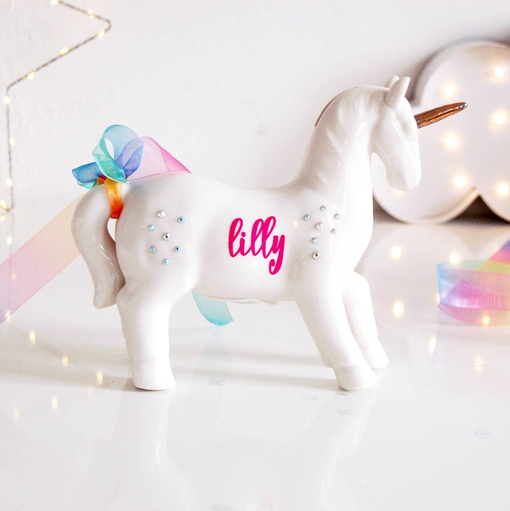 personalised unicorn toy box