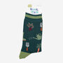 Vegetable Gardening Men's Bamboo Socks Green, thumbnail 2 of 3
