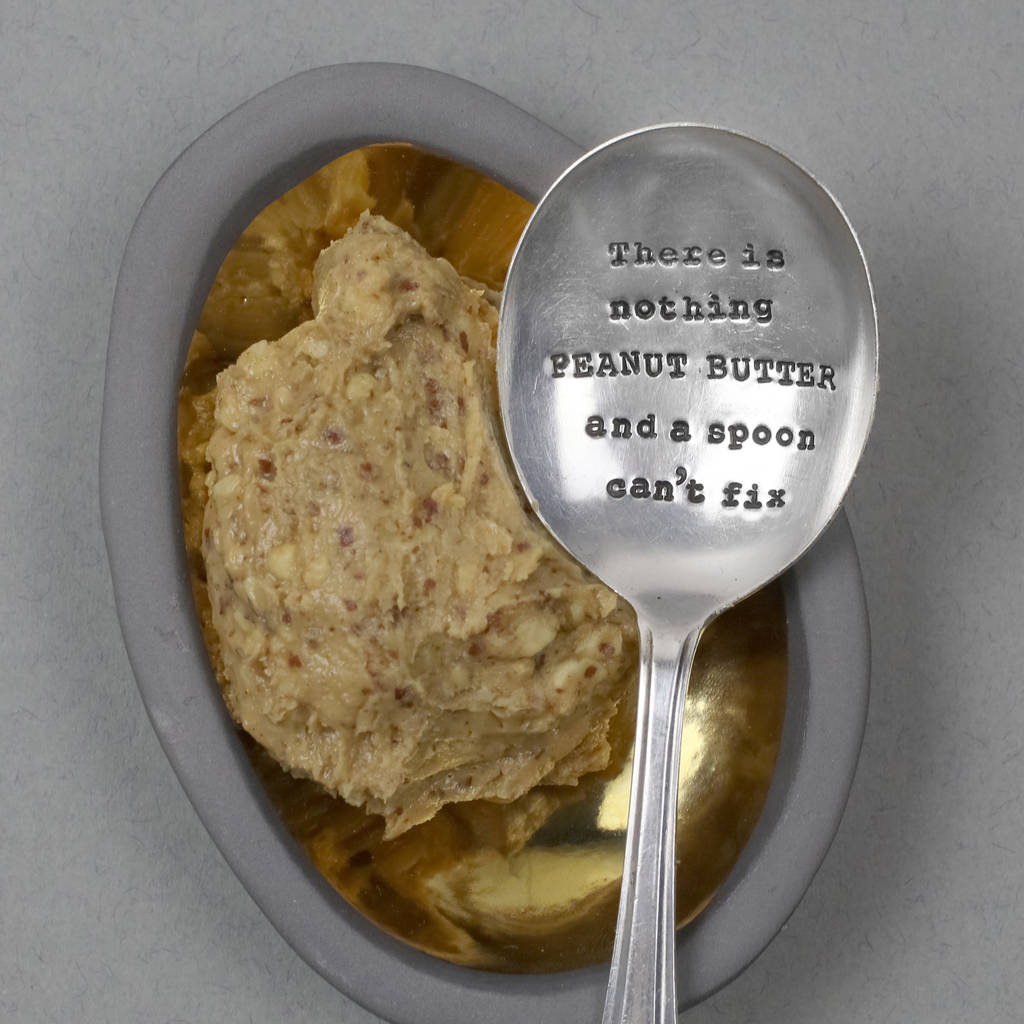 'Peanut Butter' Vintage Silver Plated Spoon, 1 of 2