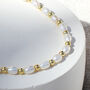18ct Gold Vermeil Or Silver And Pearl Initial Bracelet, thumbnail 4 of 6