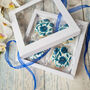 Blue Floral Biscuits Luxury Gift Box, Eight Pieces, thumbnail 5 of 6
