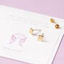Dainty Gold Plated Sterling Silver Angel Wing Studs, thumbnail 1 of 7