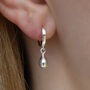 Sterling Silver Teardrop Earrings, thumbnail 1 of 6