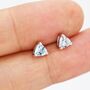 Genuine Sky Blue Topaz Stud Earrings In Sterling Silver, thumbnail 2 of 12