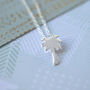 Palm Tree Sterling Silver Necklace, thumbnail 1 of 10