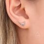 Sterling Silver Tiny Pheasant Bird Stud Earrings, thumbnail 6 of 11