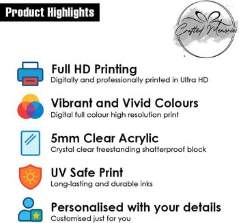 Personalised A5 Acrylic Definition Plaque With Photo Powered By Usb, 11 of 11