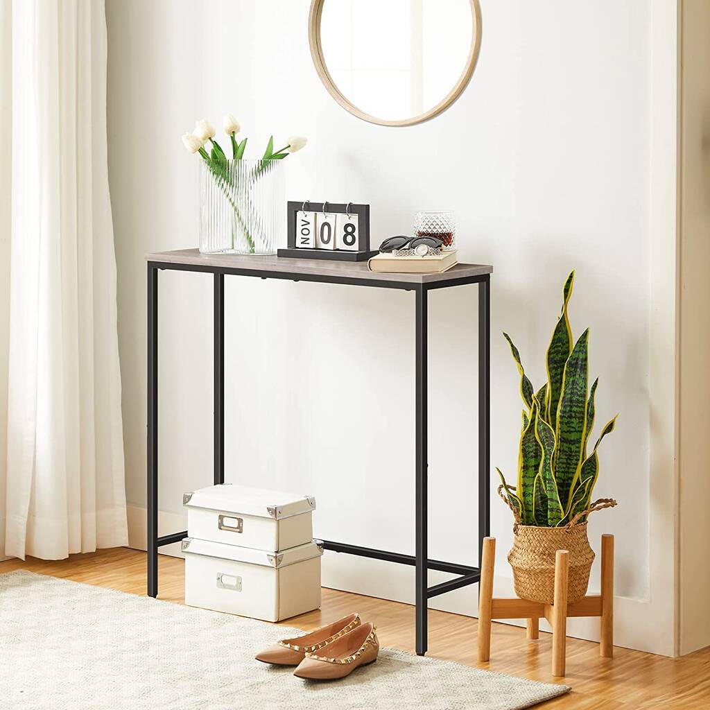 Slim Console Table For Hallway Compact Display Table By Momentum