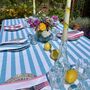 Blue And White Striped Tablecloth Riviera Range, thumbnail 1 of 5
