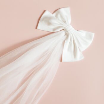 Hen Party Veil With Bow Evening Wedding Veil, 6 of 9