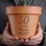 Personalised Birthday Terracotta Plant Pot, thumbnail 1 of 3