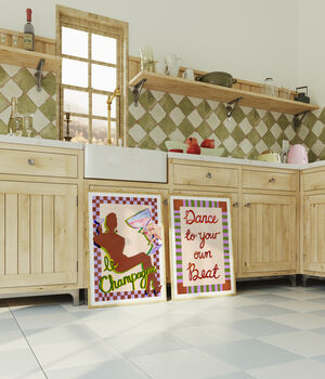 Set Of Four Music Wall Art Prints – Retro Jazz And Cocktail Inspired Art, 10 of 12