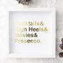 Framed Personalised Favourite Things Print, thumbnail 1 of 6